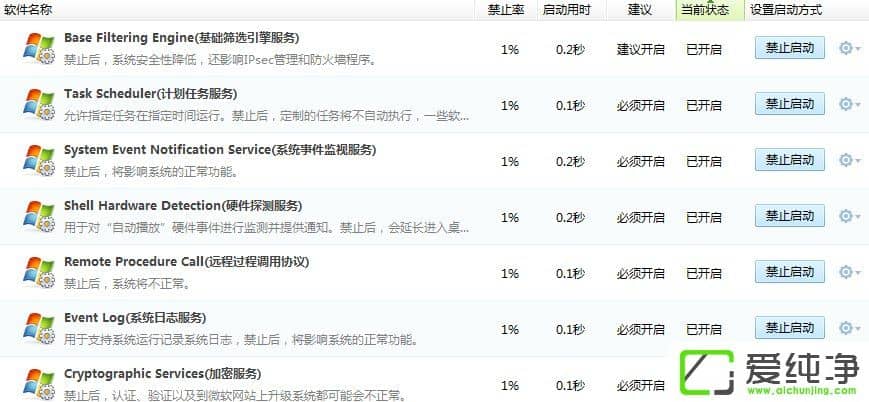 w7系统进程优化的方法