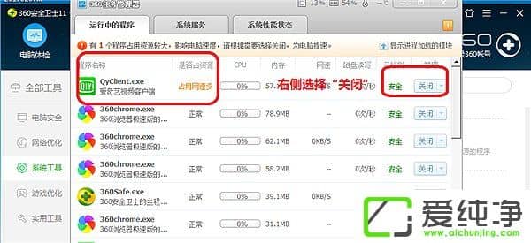 360��ȫ��ʿ��ô�ر�ռ����Դ������