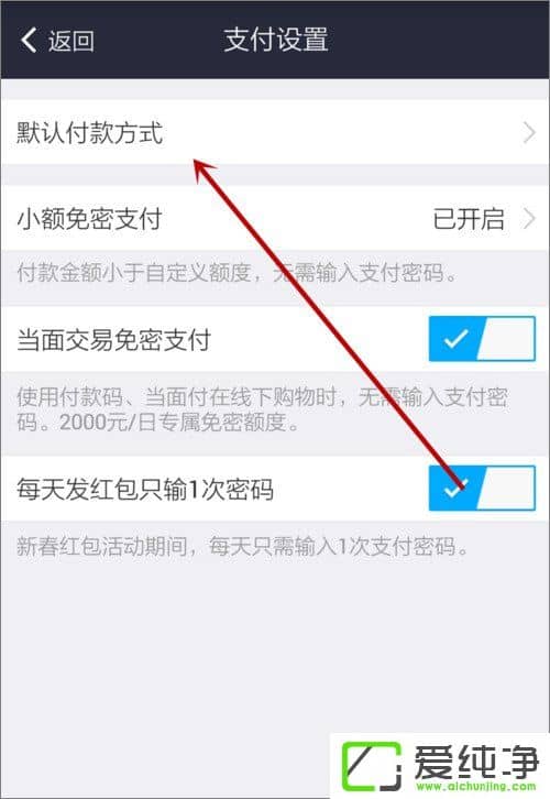 ֧������ô����Ĭ��֧����ʽ��