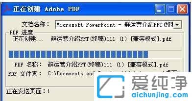 xp纯净版系统下ppt怎么转换成pdf格式
