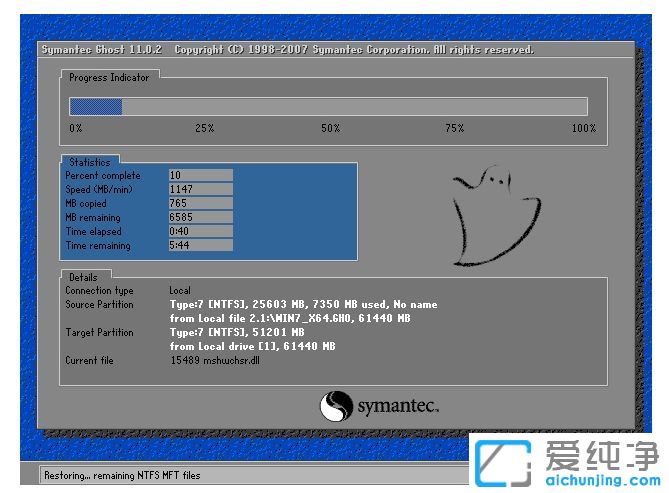 Win7纯净版系统下一键还原精灵使用方法