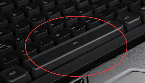 ¼üÅÌspacebar¼üÔÚÄÄÀï