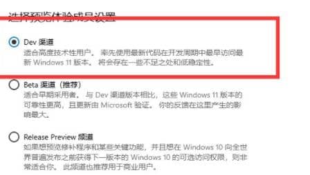 个人用户怎么通过DEV渠道升级Windows11