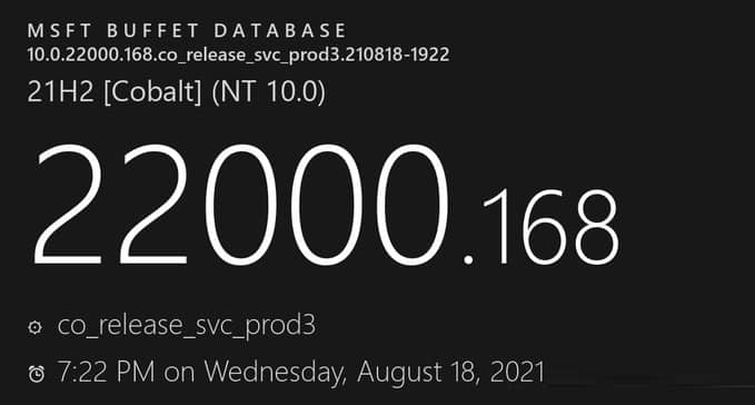 ΢��Win11 22000.168 Beta�淢����(��������־ )