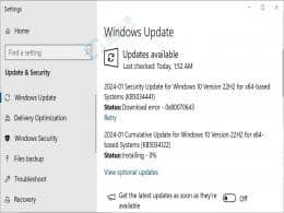 Win10�û������޷���װ1�°�ȫ����������0x80070643����