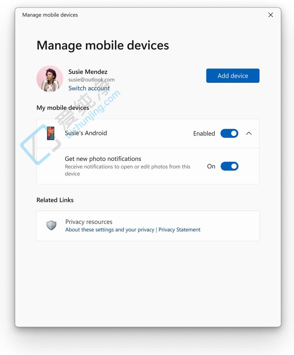 Win11 Beta 预览版更新:即时访问移动设备新照片 截图