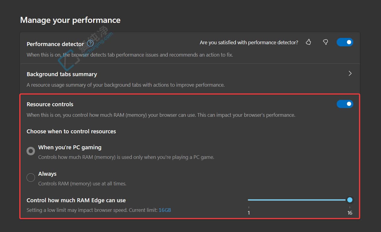 Edge�������ӭ�����ڴ����������������û����������� Edge �ڴ�ռ��
