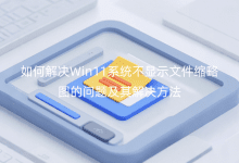 ��ν��Win11ϵͳ����ʾ�ļ�����ͼ�����⼰��������